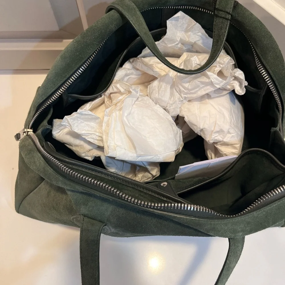 CELINE GREEN SUEDE BAG - Picture 8 of 16